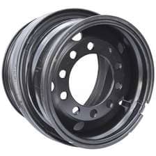 Колесный диск ЧКПЗ Урал 400х508/10х286 D222 ET115 черный 2ушка без вент.